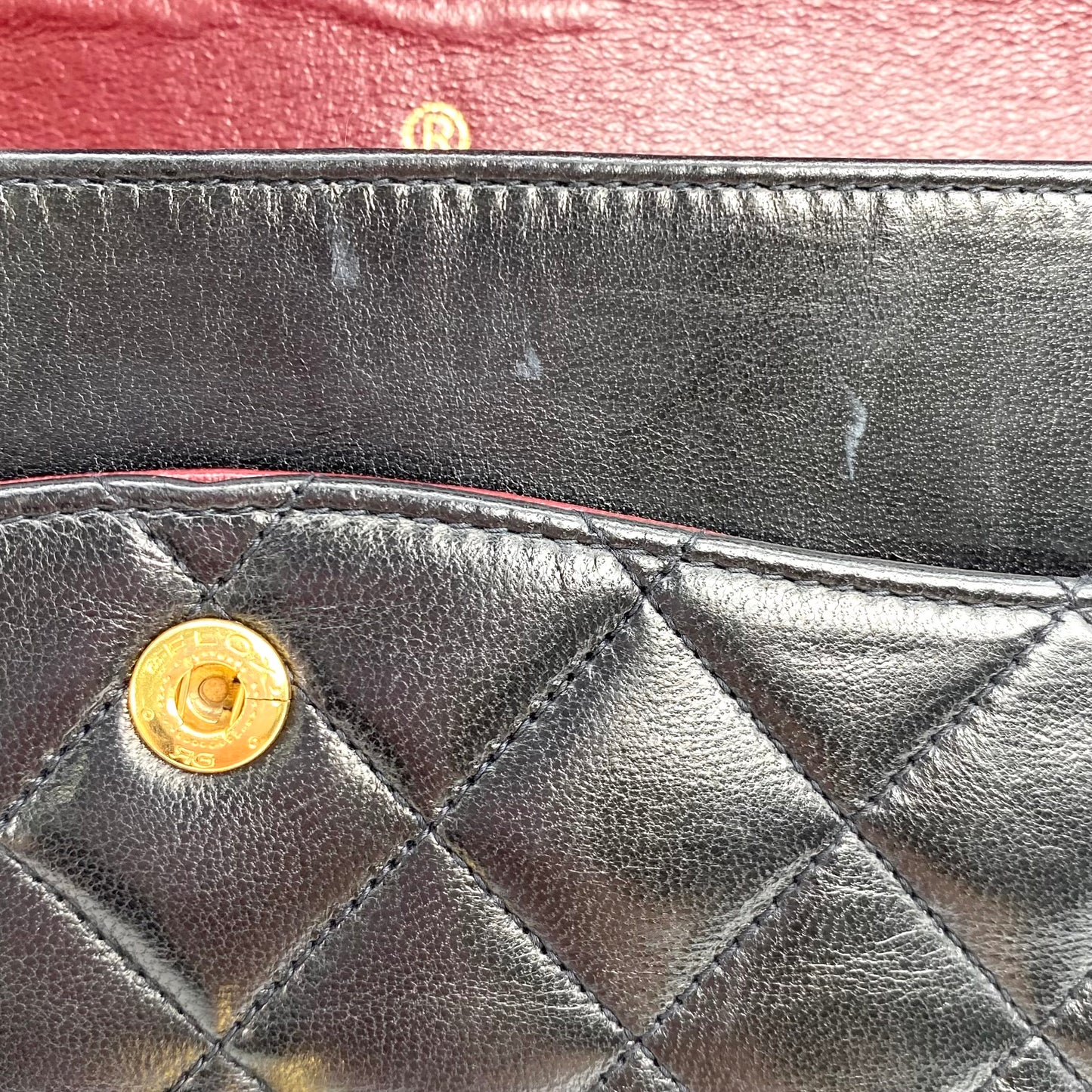 Ryder, 3 Series Medium Classic Flap Black Lambskin with seal and card