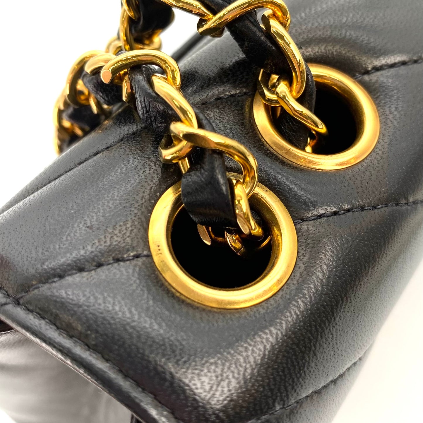 Jace, 2 Series Chevron Black Lambskin with seal and card