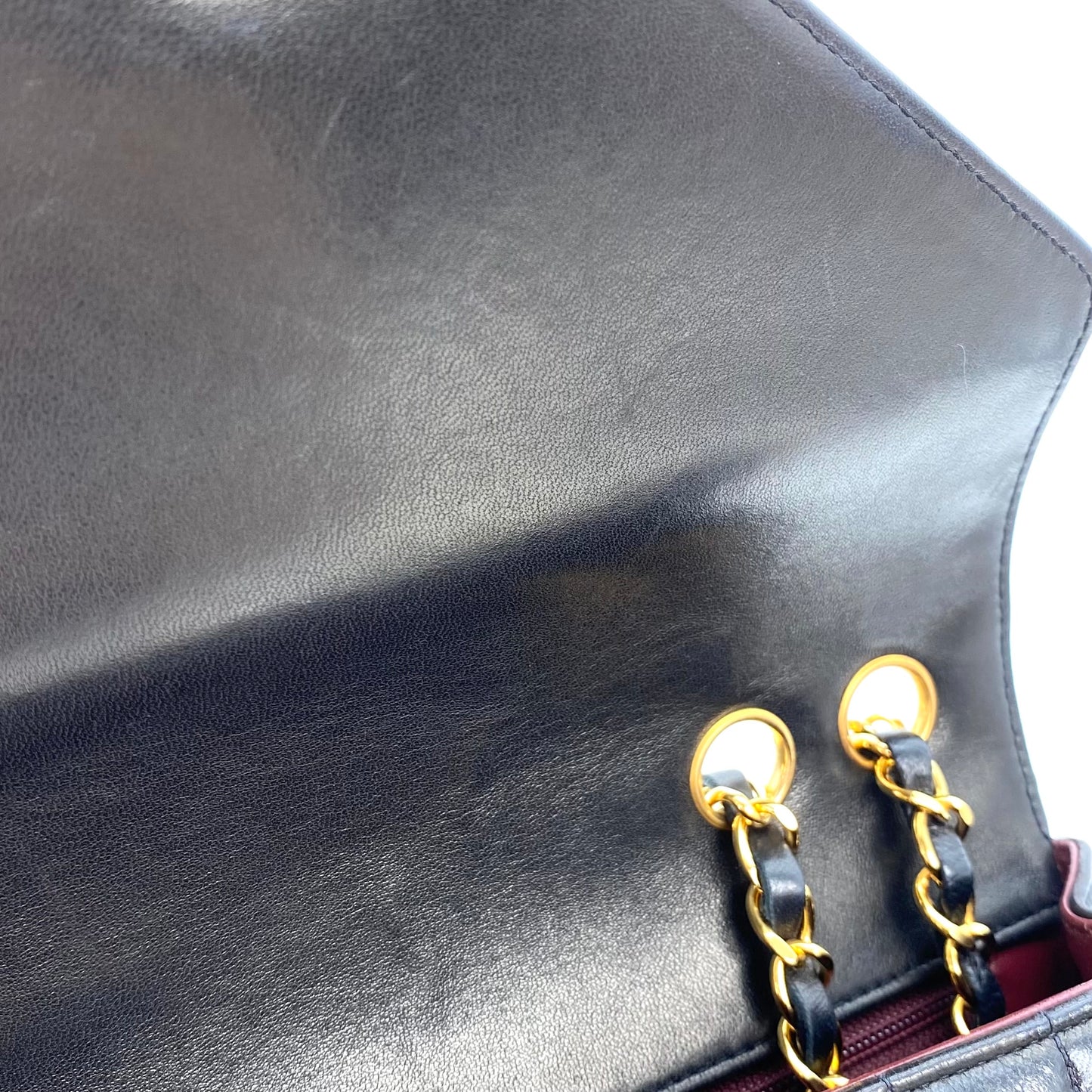 Jace, 2 Series Chevron Black Lambskin with seal and card