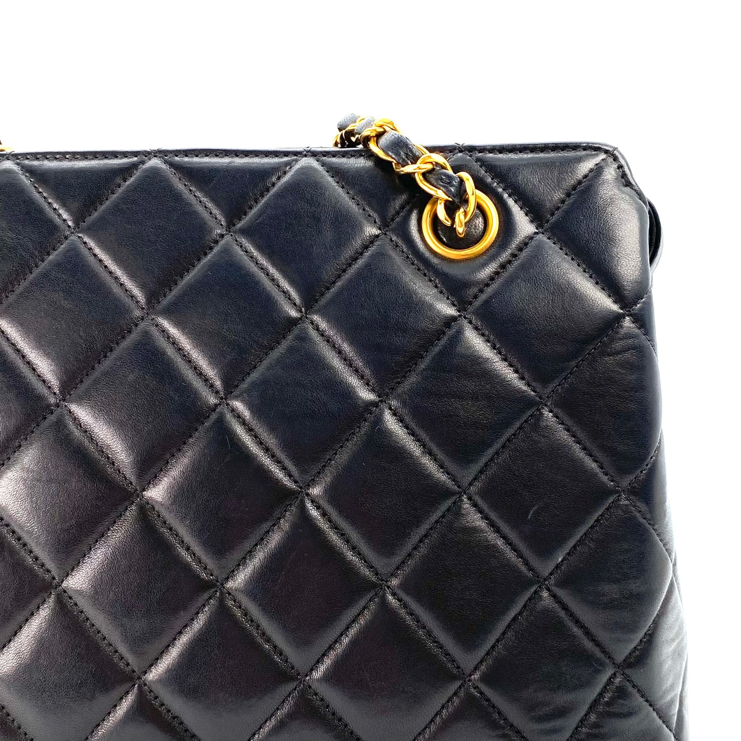 Fabian, 4 Series Matelasse Black Lambskin wtih seal and card