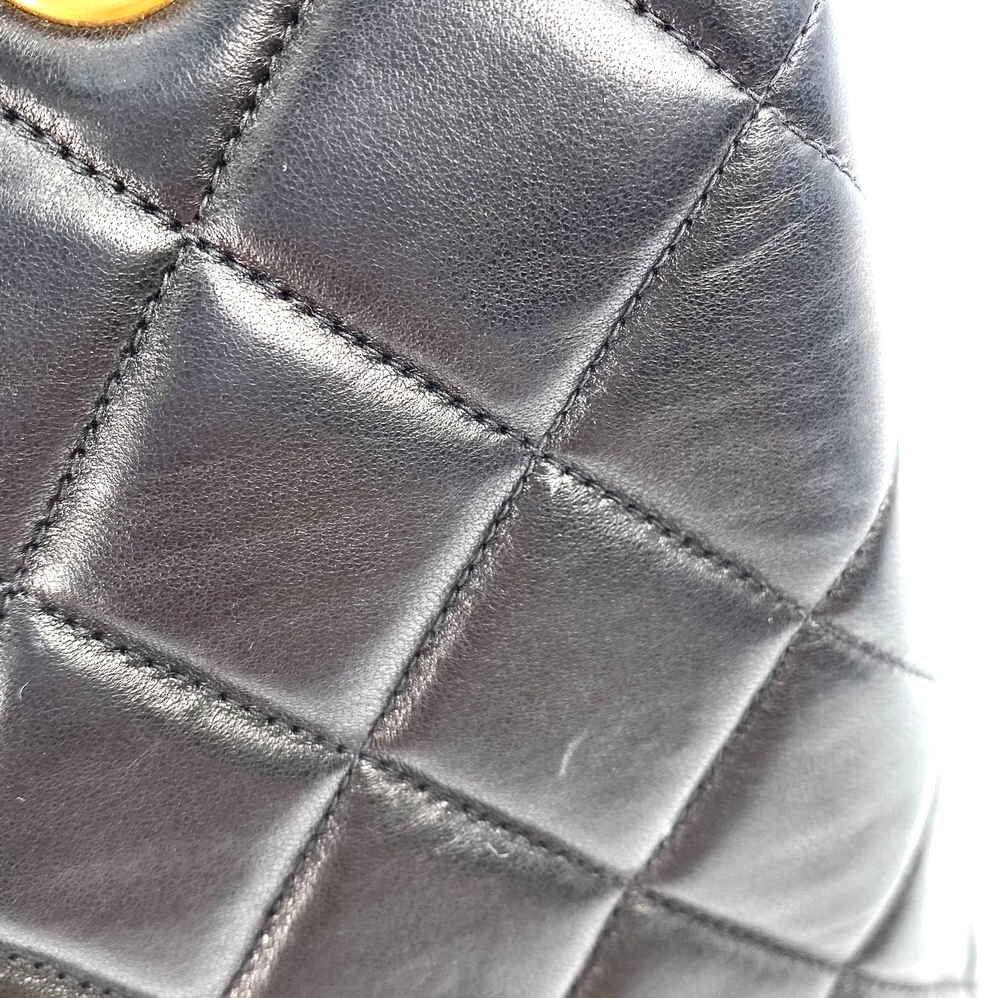 Fabian, 4 Series Matelasse Black Lambskin wtih seal and card