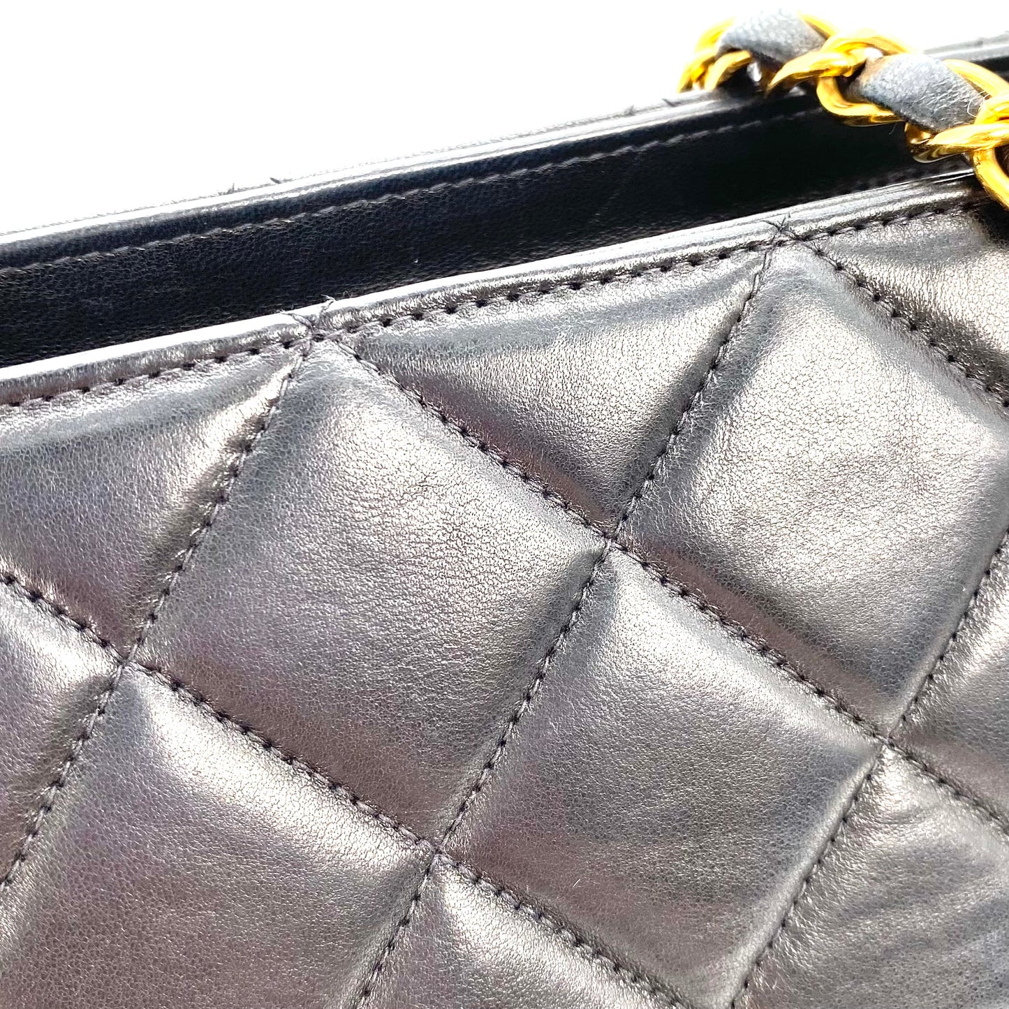 Fabian, 4 Series Matelasse Black Lambskin wtih seal and card