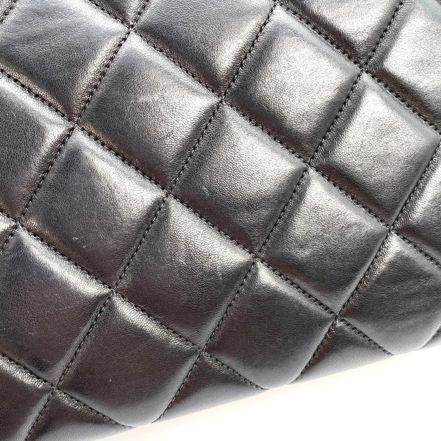 Fabian, 4 Series Matelasse Black Lambskin wtih seal and card