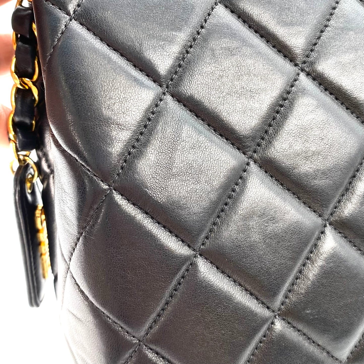 Fabian, 4 Series Matelasse Black Lambskin wtih seal and card