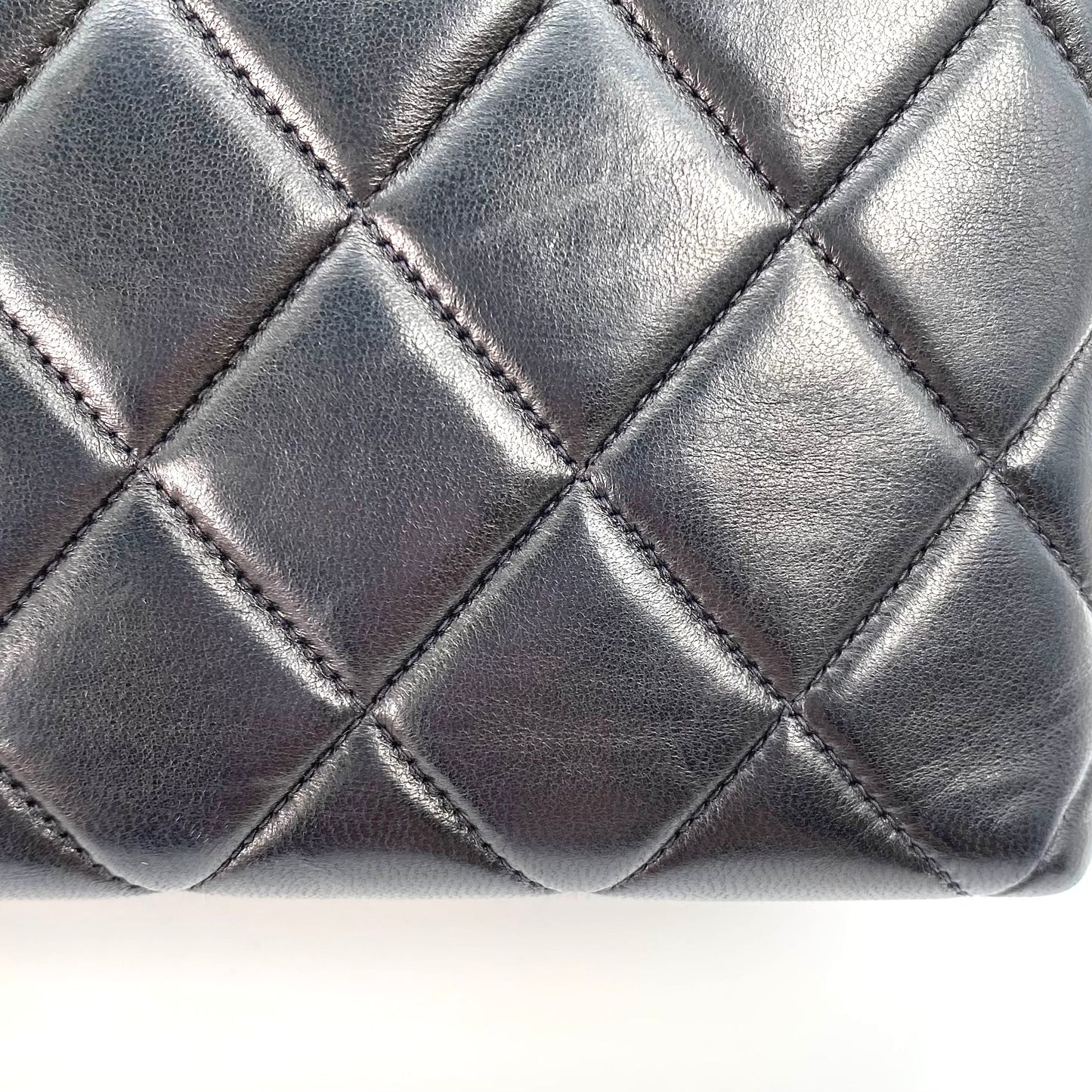 Fabian, 4 Series Matelasse Black Lambskin wtih seal and card