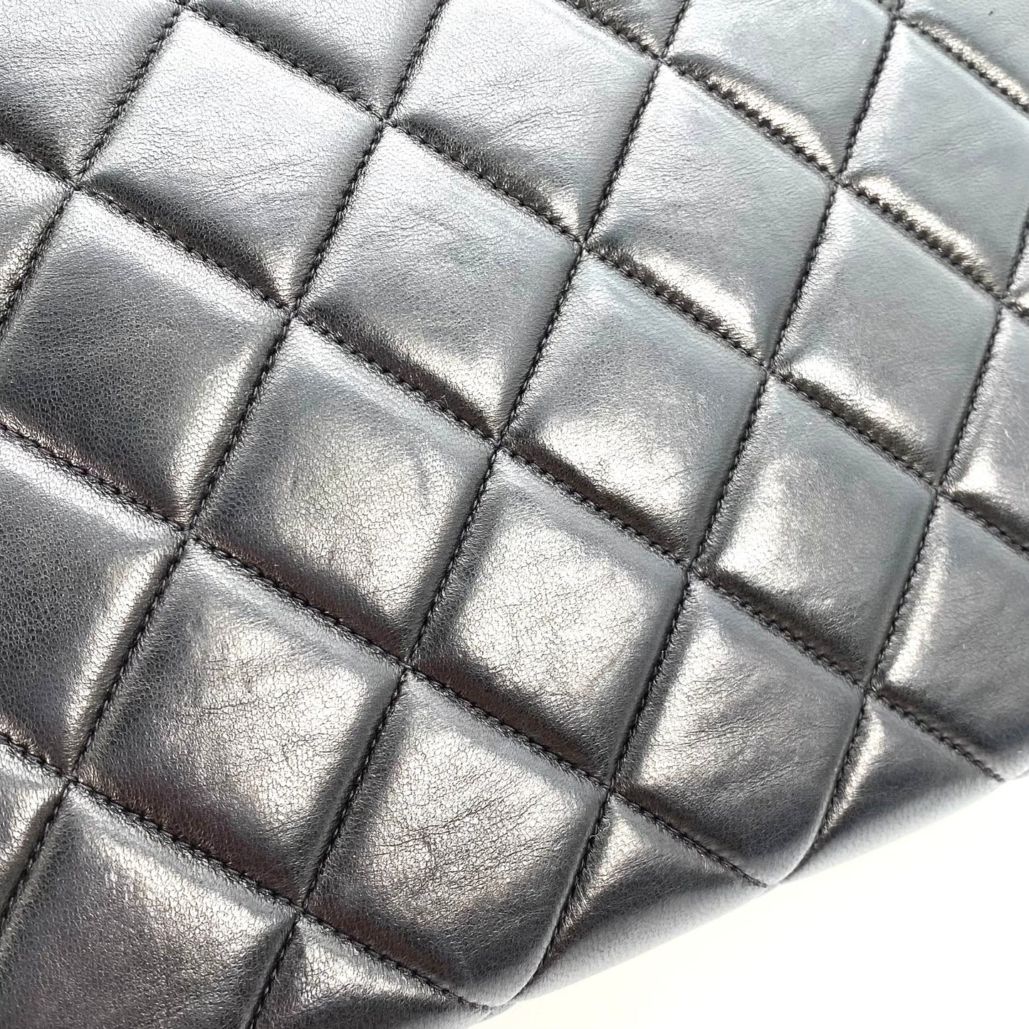 Fabian, 4 Series Matelasse Black Lambskin wtih seal and card