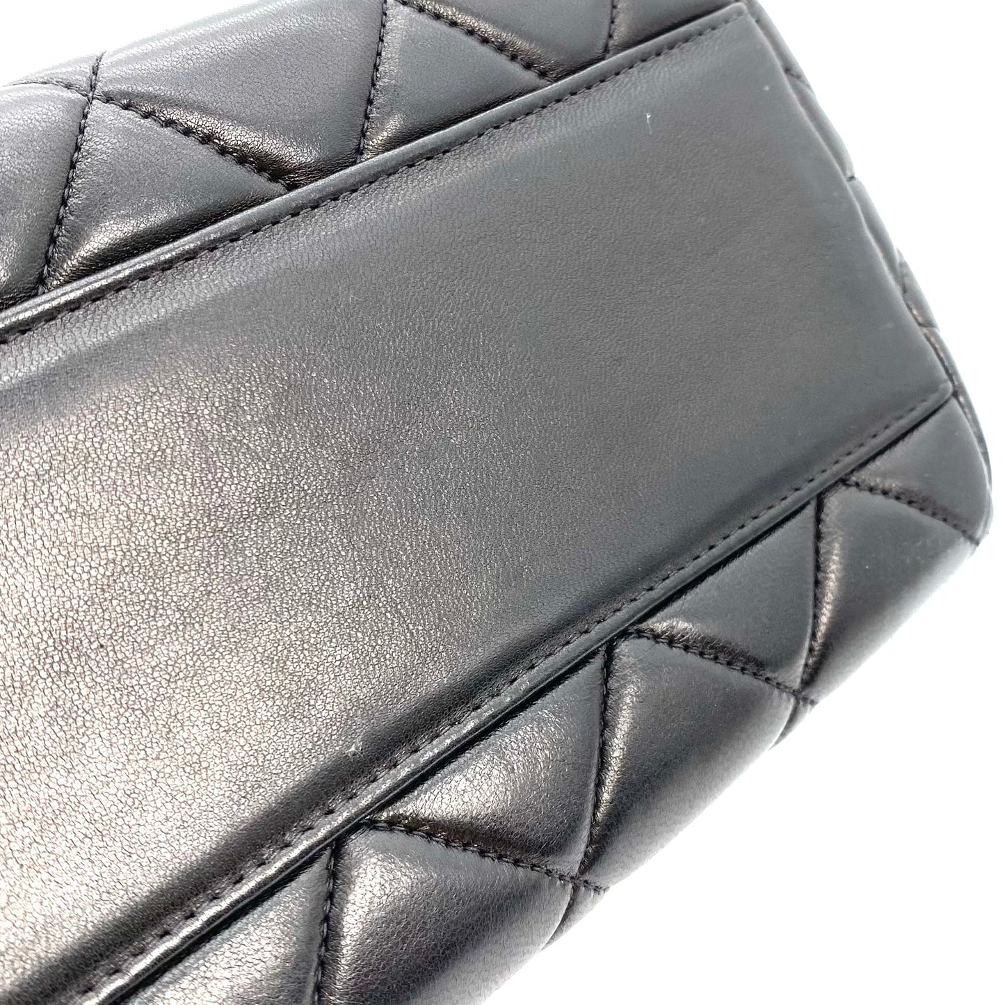 Fabian, 4 Series Matelasse Black Lambskin wtih seal and card