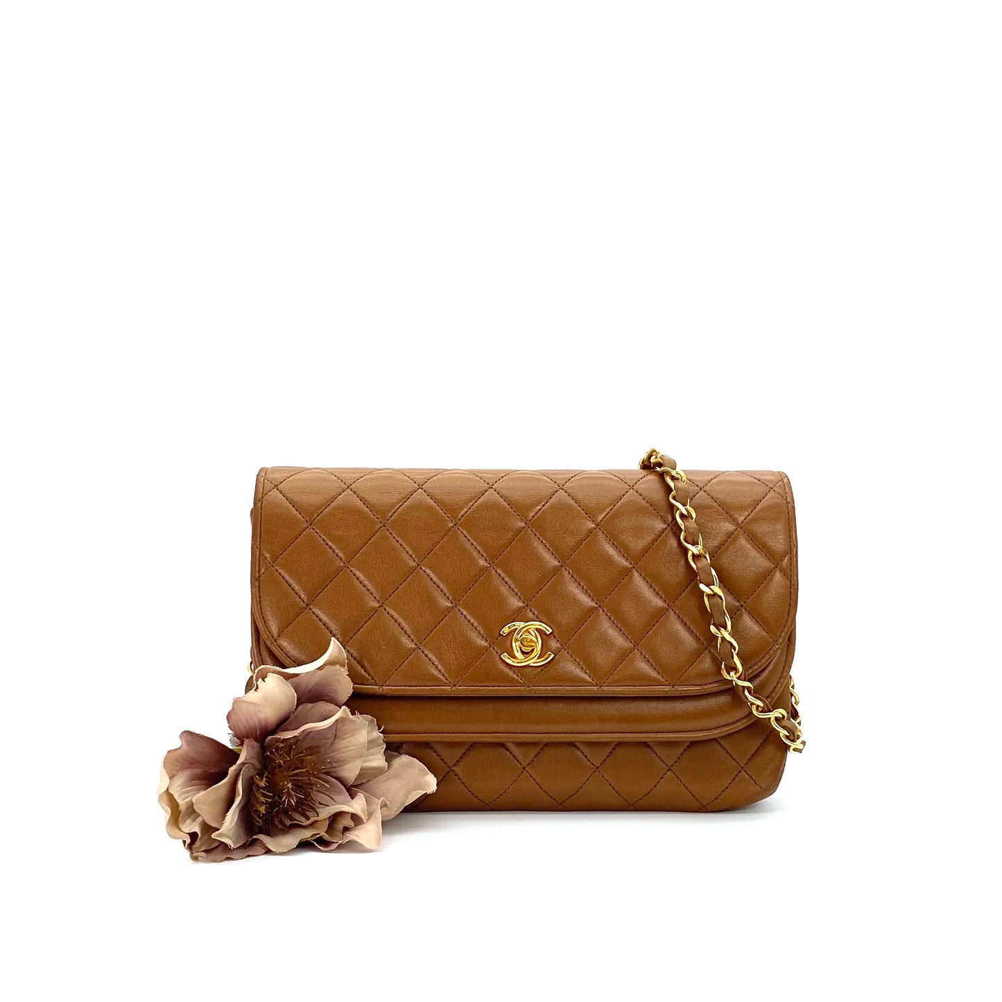 Caca, 0 Series Multi Fold Brown Lambskin with seal and card