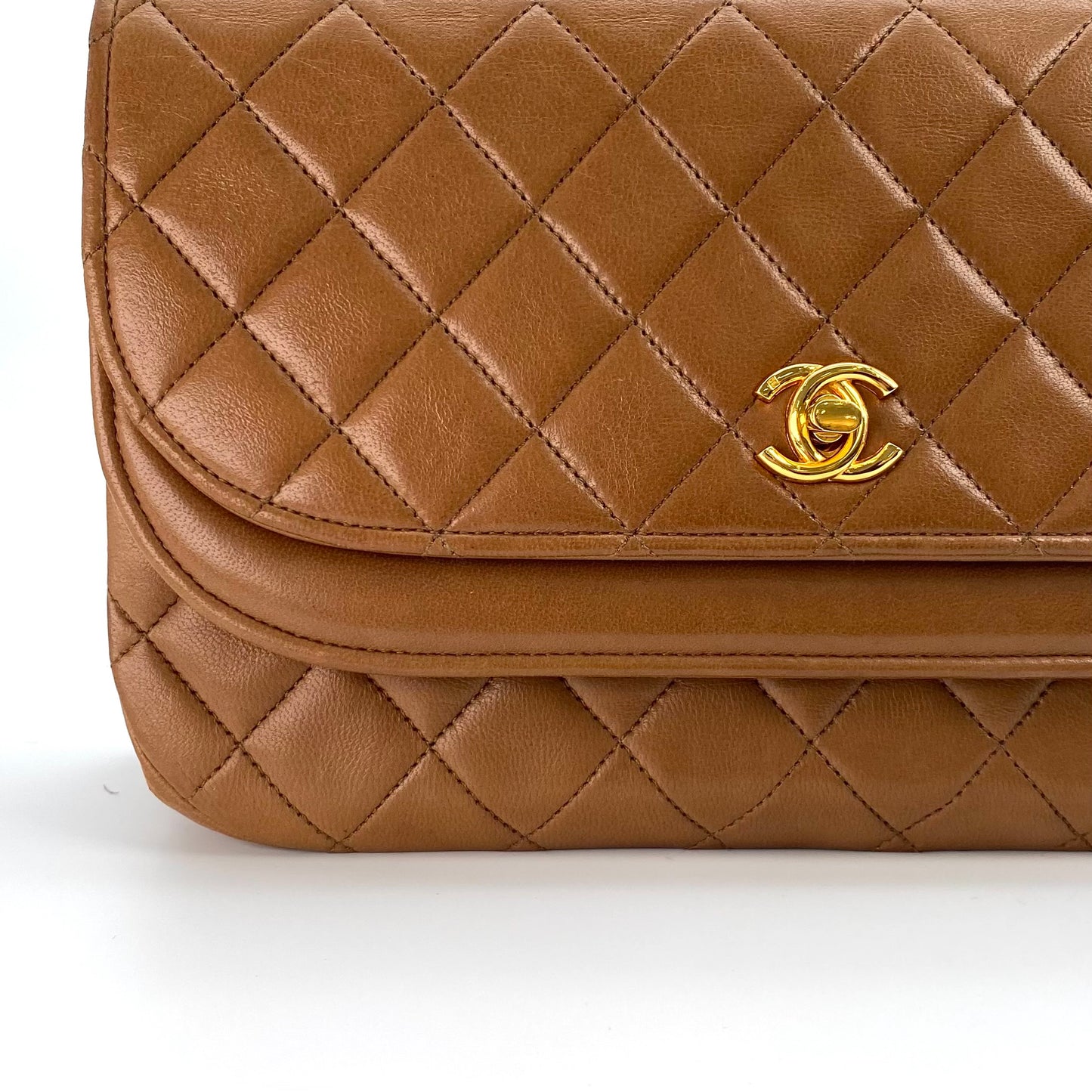 Caca, 0 Series Multi Fold Brown Lambskin with seal and card