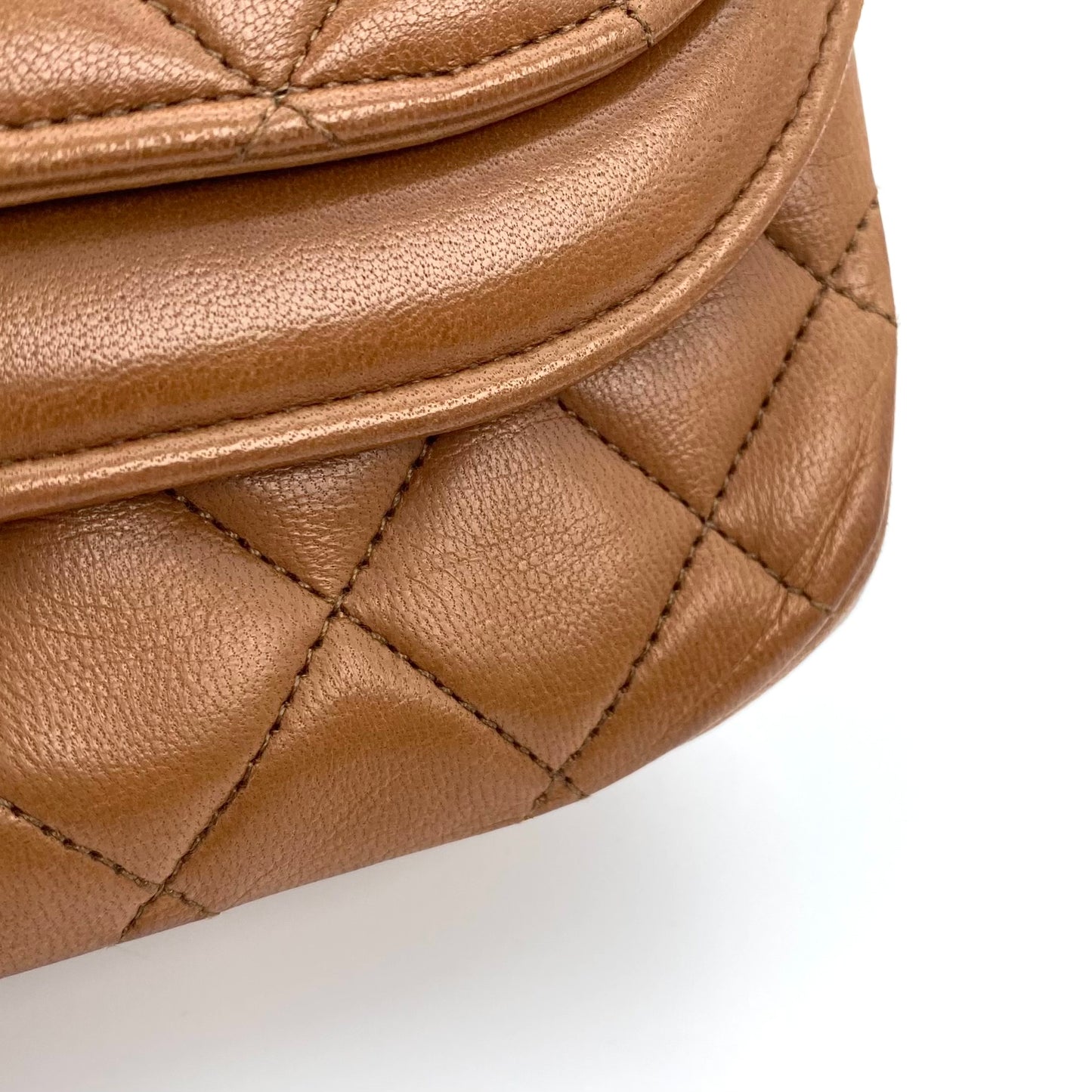 Caca, 0 Series Multi Fold Brown Lambskin with seal and card