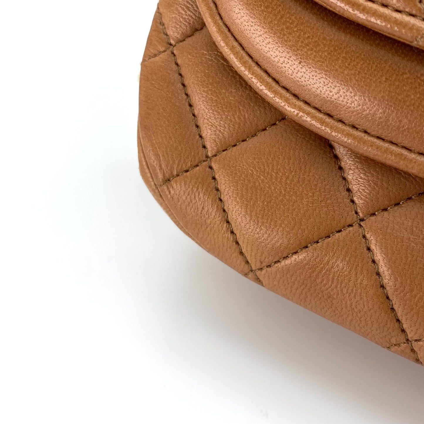 Caca, 0 Series Multi Fold Brown Lambskin with seal and card
