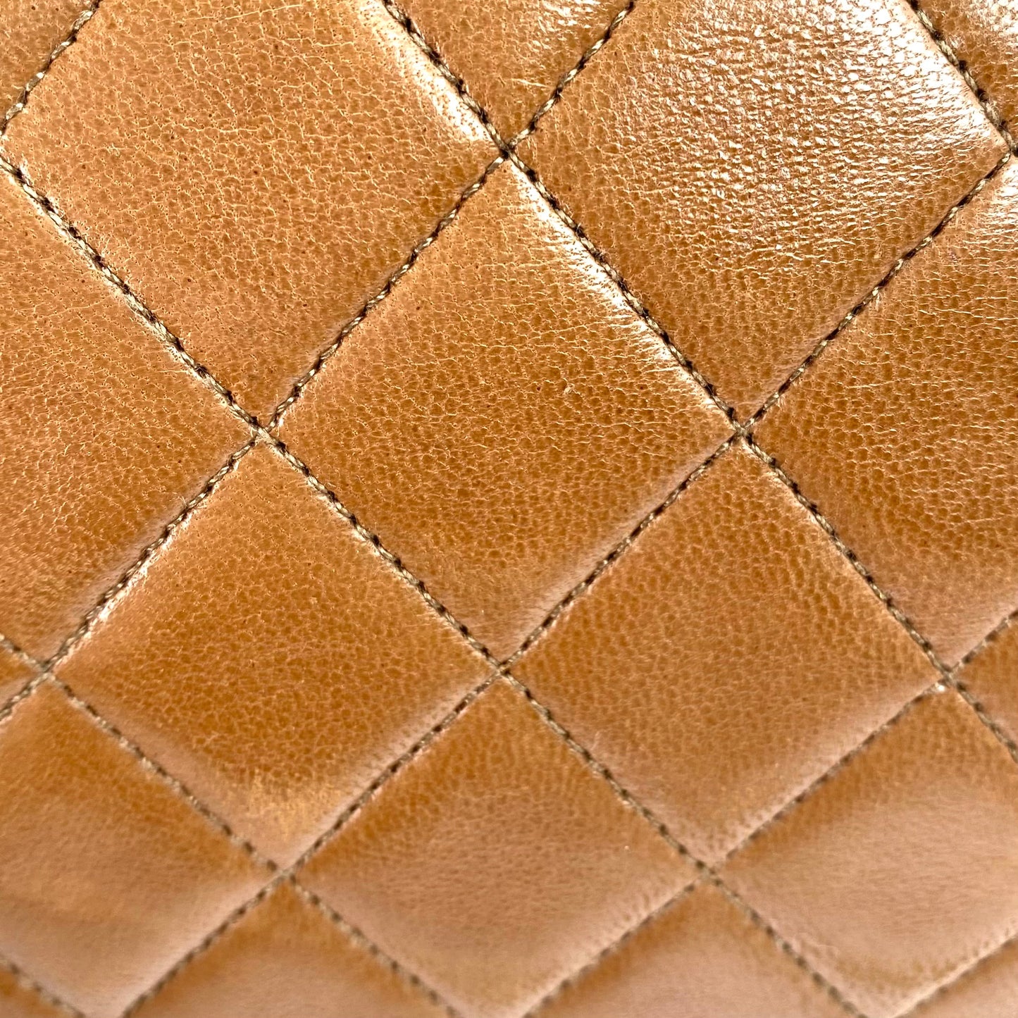 Caca, 0 Series Multi Fold Brown Lambskin with seal and card