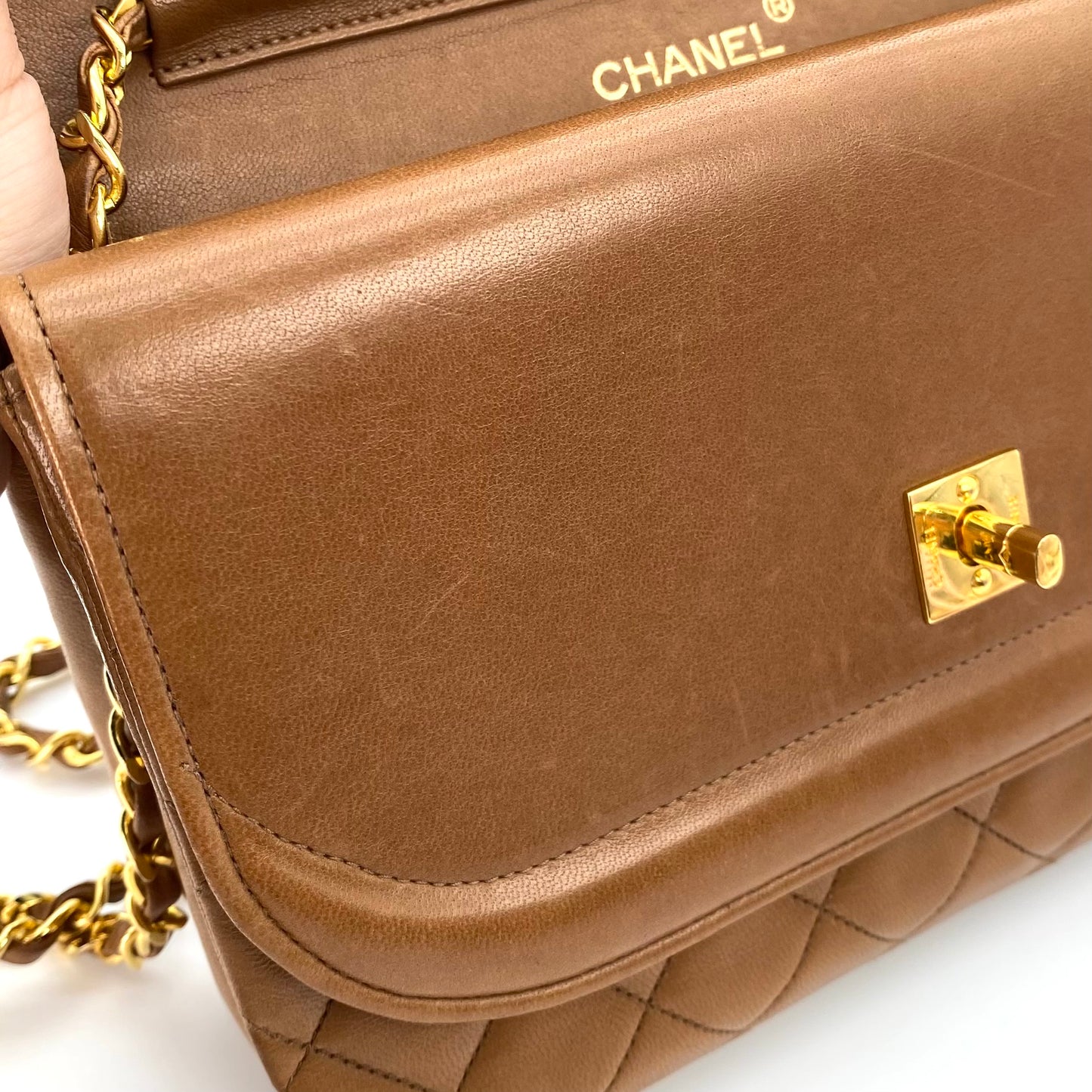 Caca, 0 Series Multi Fold Brown Lambskin with seal and card