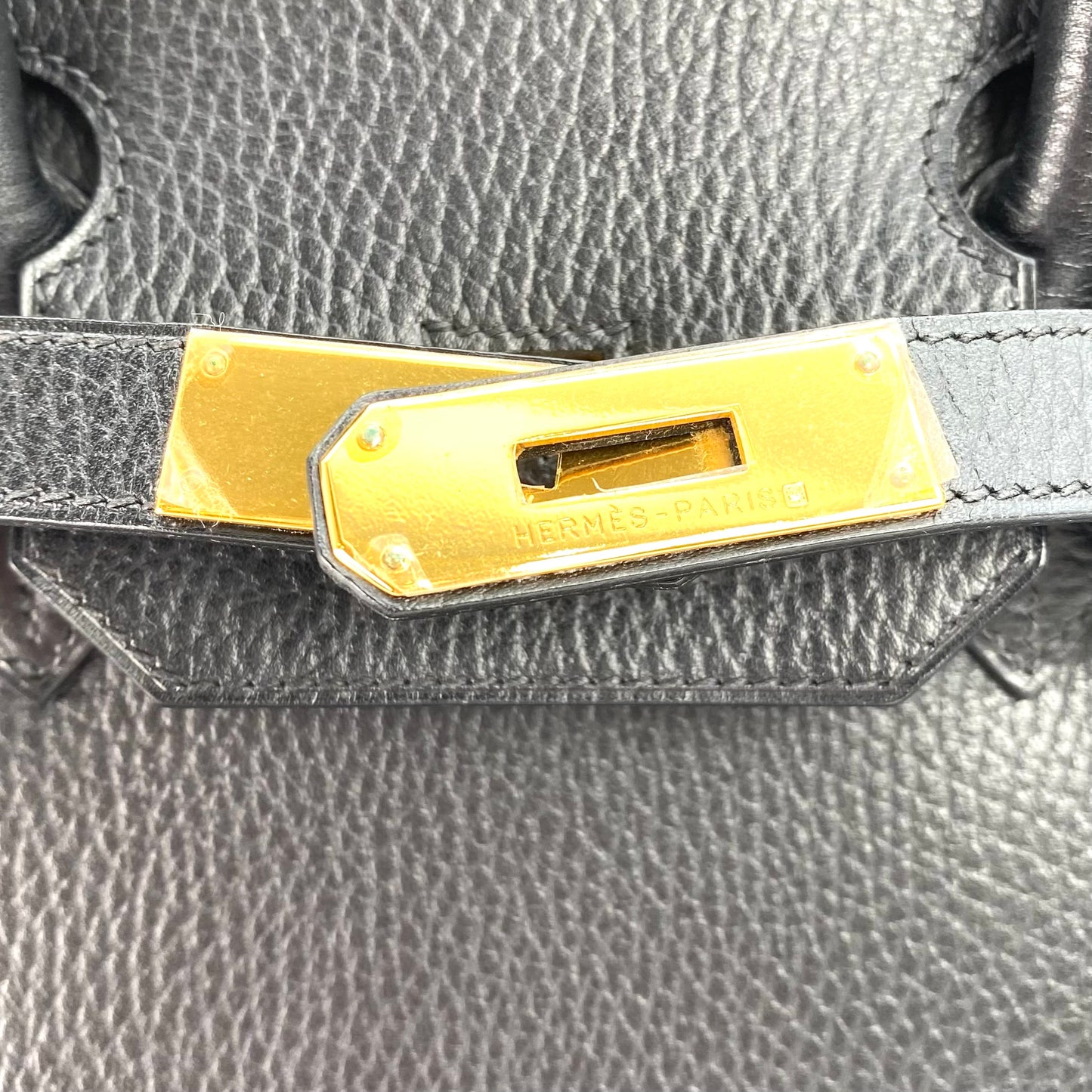 Alden, 2000 Birkin 35 Black Ardennes Gold Hardware with stamp □D
