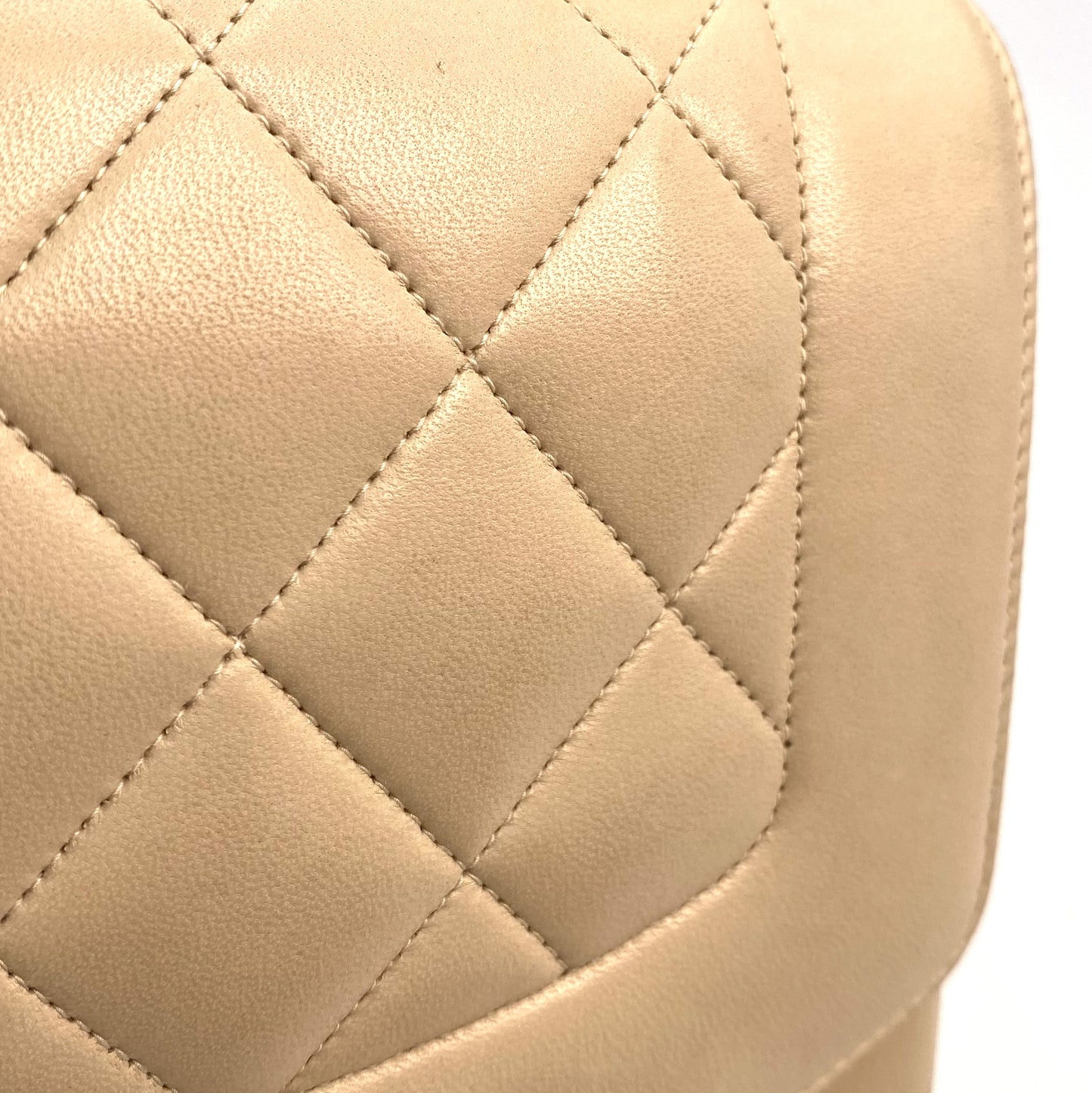 Valery, 2 Series Medium Diana Beige Lambskin with seal and card