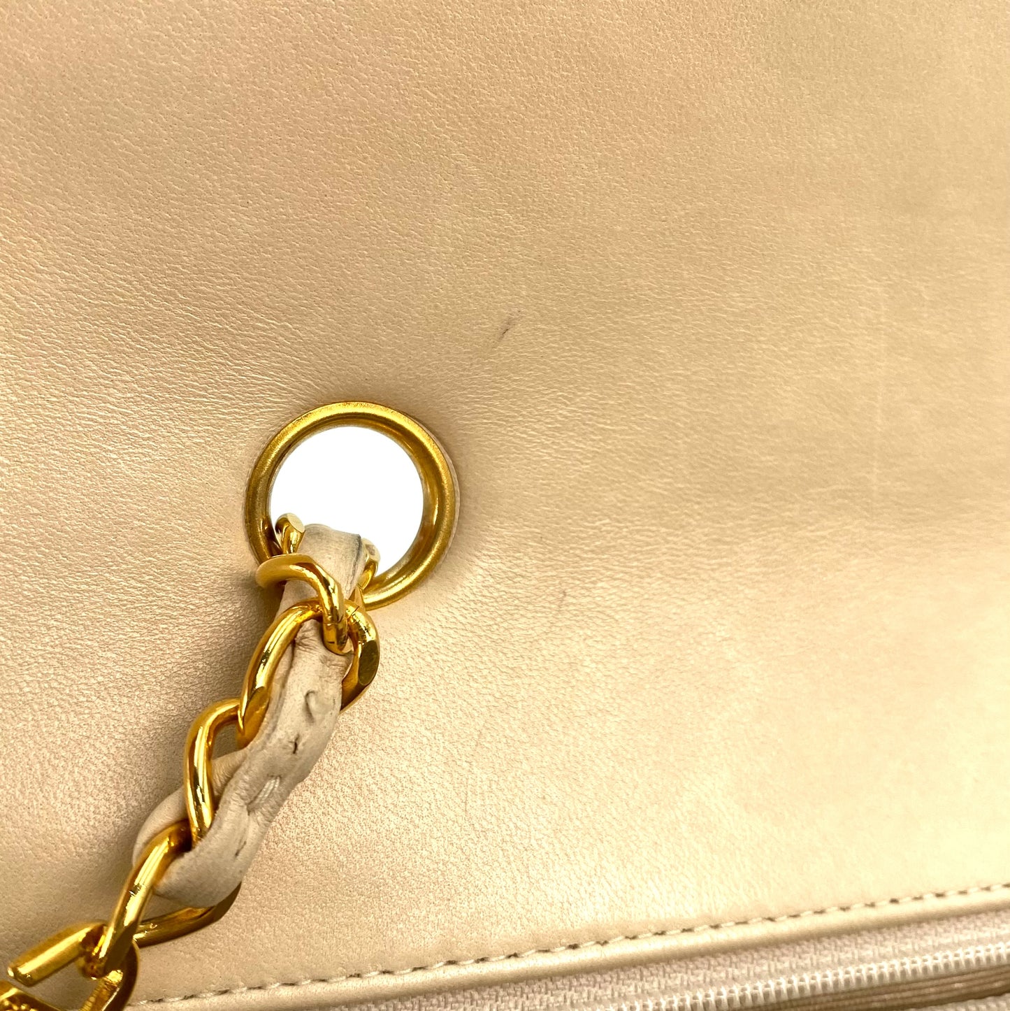 Valery, 2 Series Medium Diana Beige Lambskin with seal and card