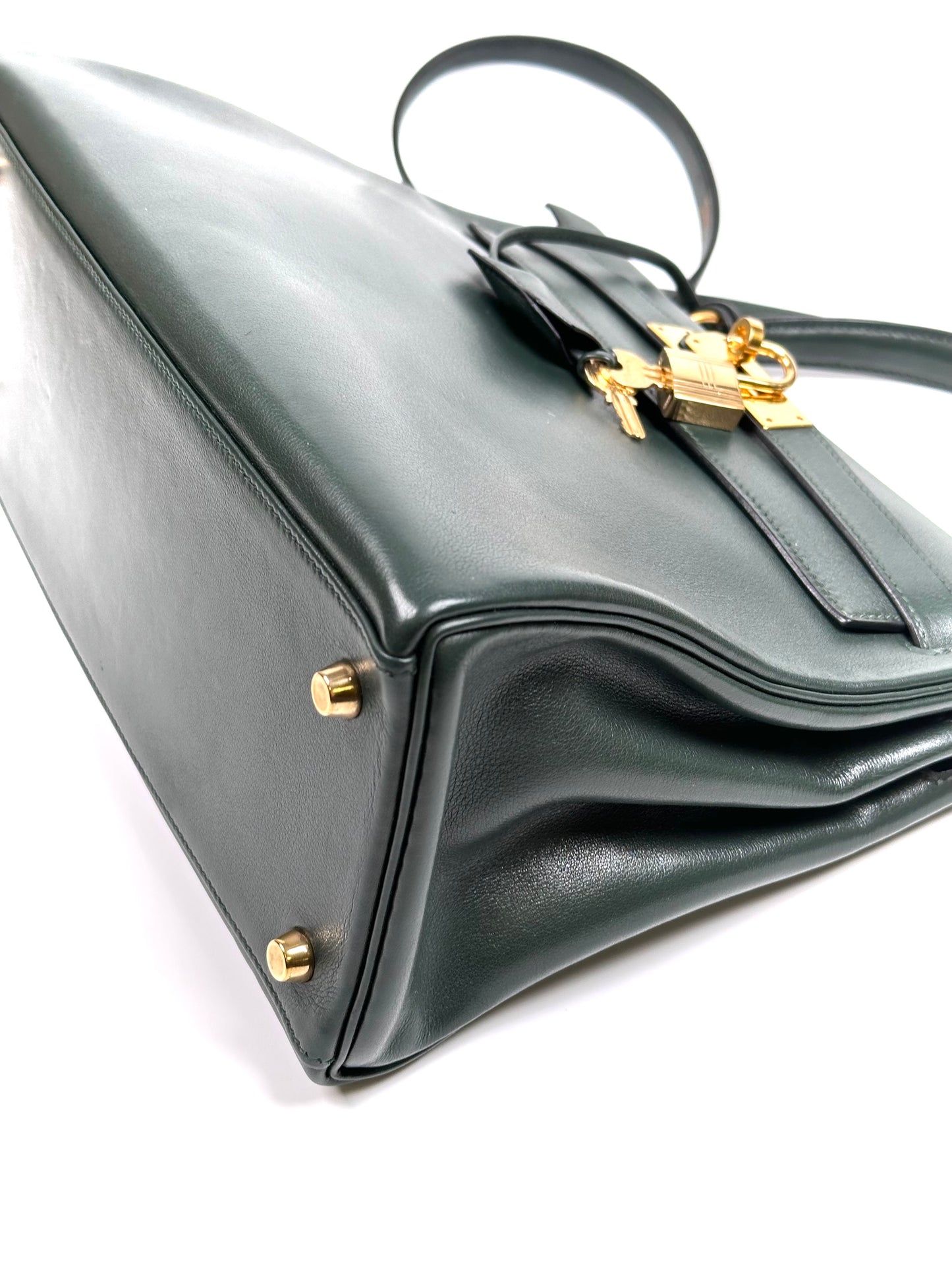 Massimo, no stamp K28 Vert Fonce in Gulliver Leather