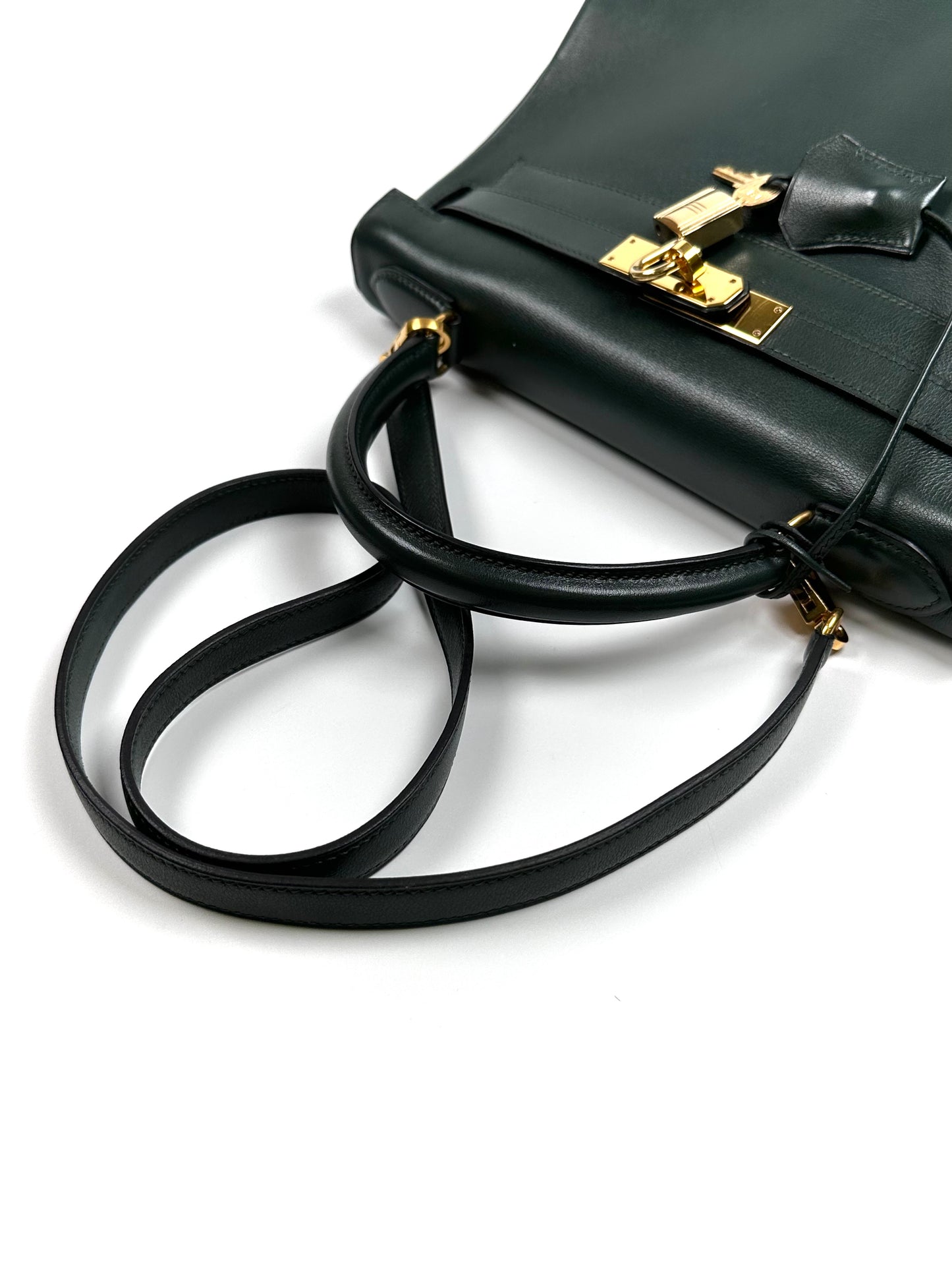 Massimo, no stamp K28 Vert Fonce in Gulliver Leather