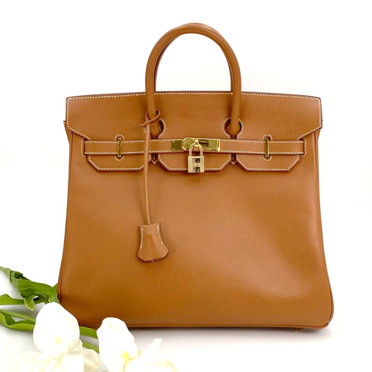 Cassie, 2001 HAC 32 Gold Couchevel Gold Hardware with stamp □E