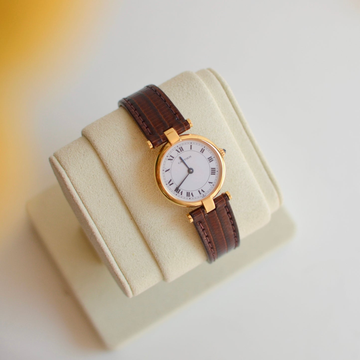 B - CARTIER2 - Cartier Vendome 18K gold quartz movement