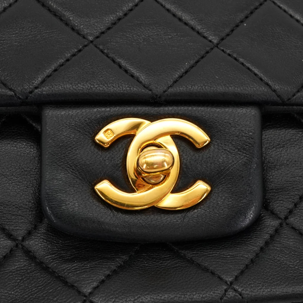 Elian, 1 Series Matelasse Black Lambskin with seal and card