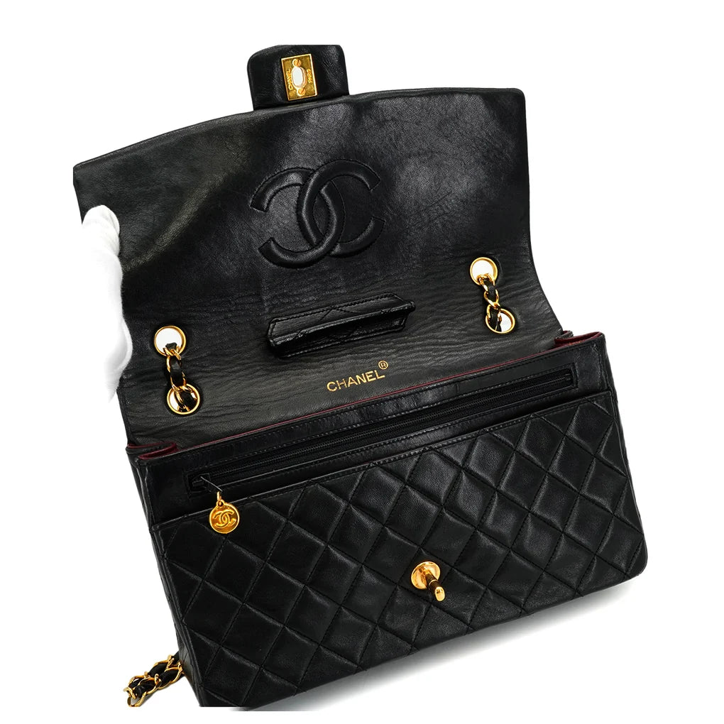Elian, 1 Series Matelasse Black Lambskin with seal and card