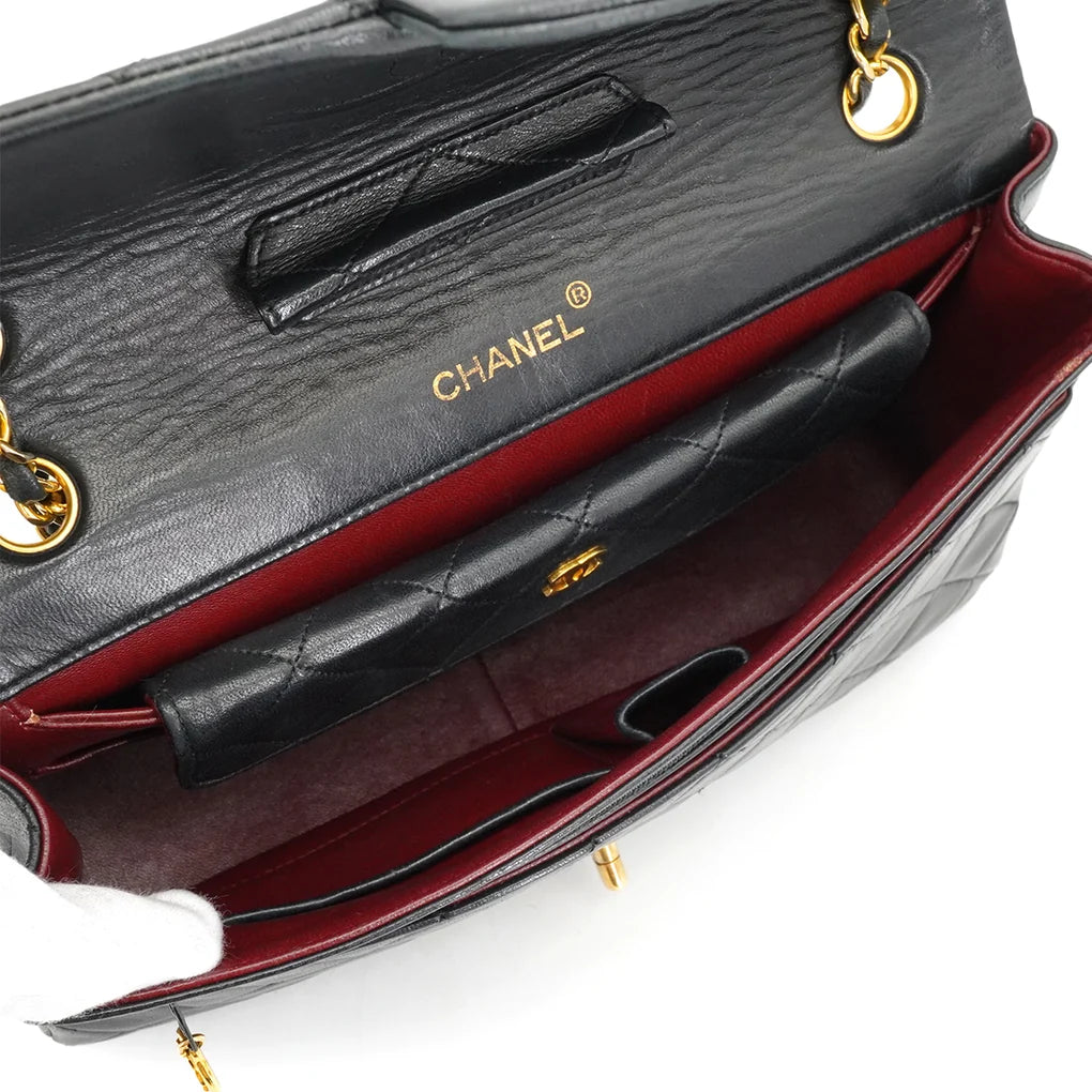 Elian, 1 Series Matelasse Black Lambskin with seal and card