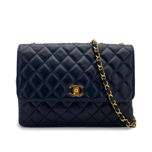 Voren, 0 Series Matelasse Navy Lambskin with seal and card