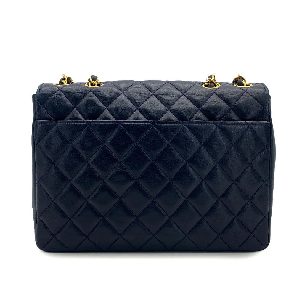 Voren, 0 Series Matelasse Navy Lambskin with seal and card