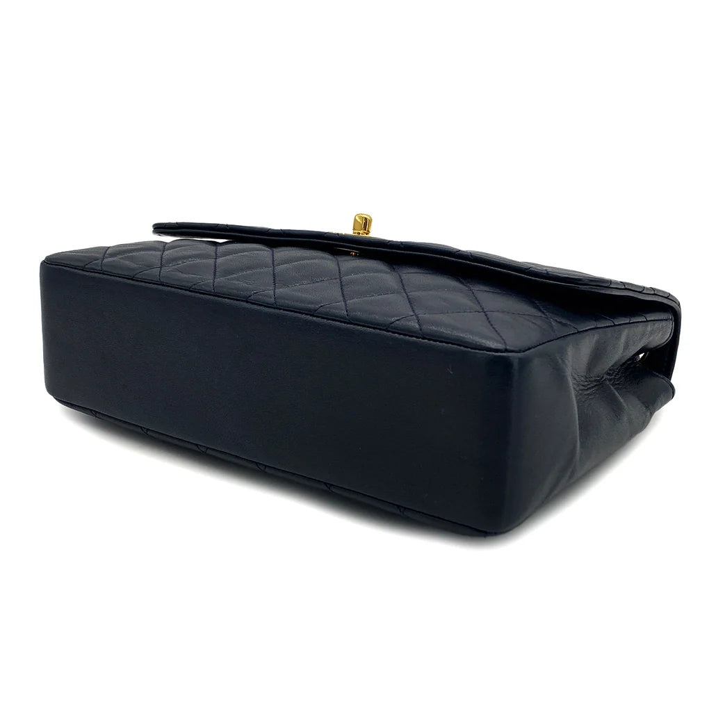 Voren, 0 Series Matelasse Navy Lambskin with seal and card