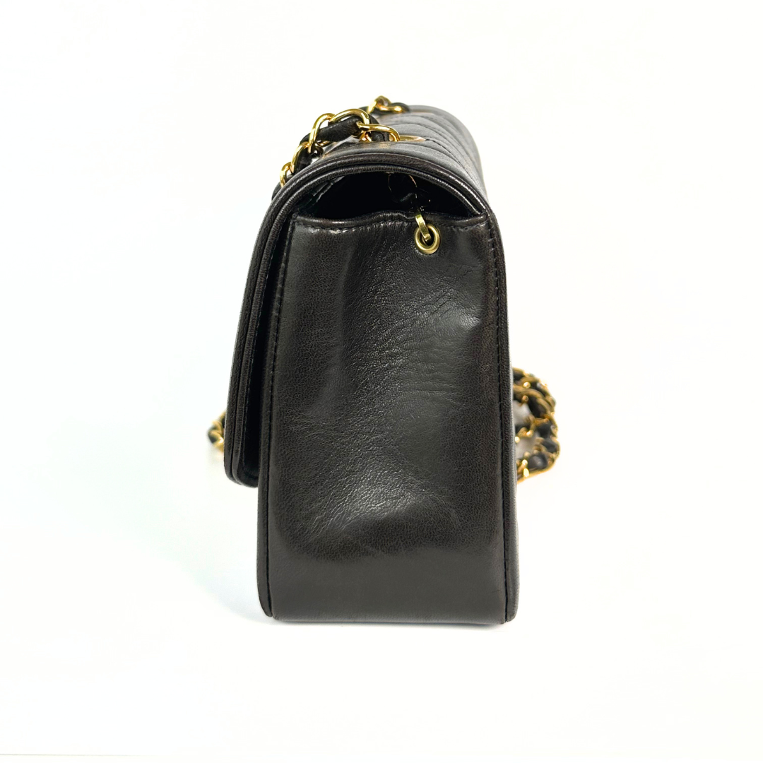 Pioco, 4 Series Small Diana Black Lambskin with seal and card