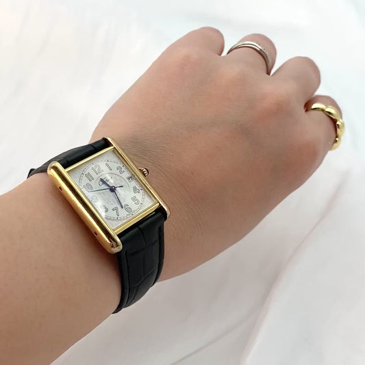 [SPRING SALE] Dasilva, Cartier Must Tank Vermeil LM