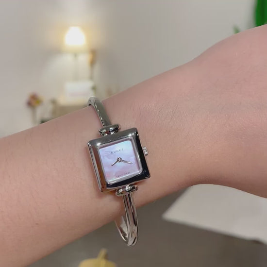 GUCCI 時計　レディース P - GUCCI12 - Gucci Bangle Watch 1900L 12524392 SS QZ Pink MOP