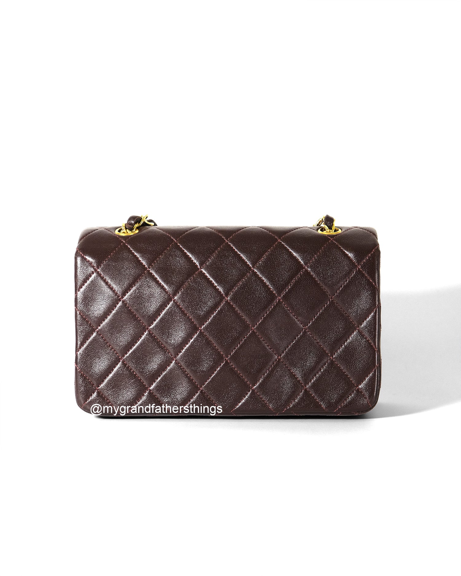 Irwin, 4 series mini full flap burgundy lambskin with serial only - My Grandfather's Things
