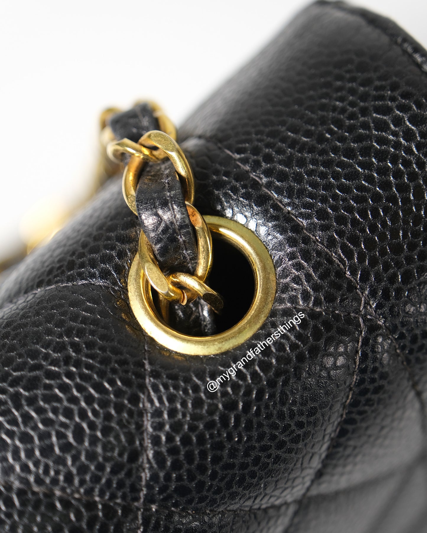 Wright, 2 series small black caviar diana with seal