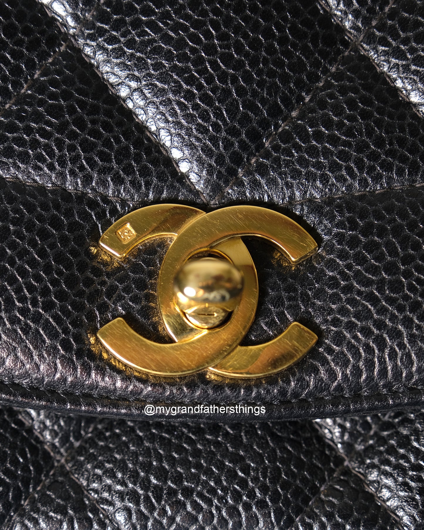 Wright, 2 series small black caviar diana with seal