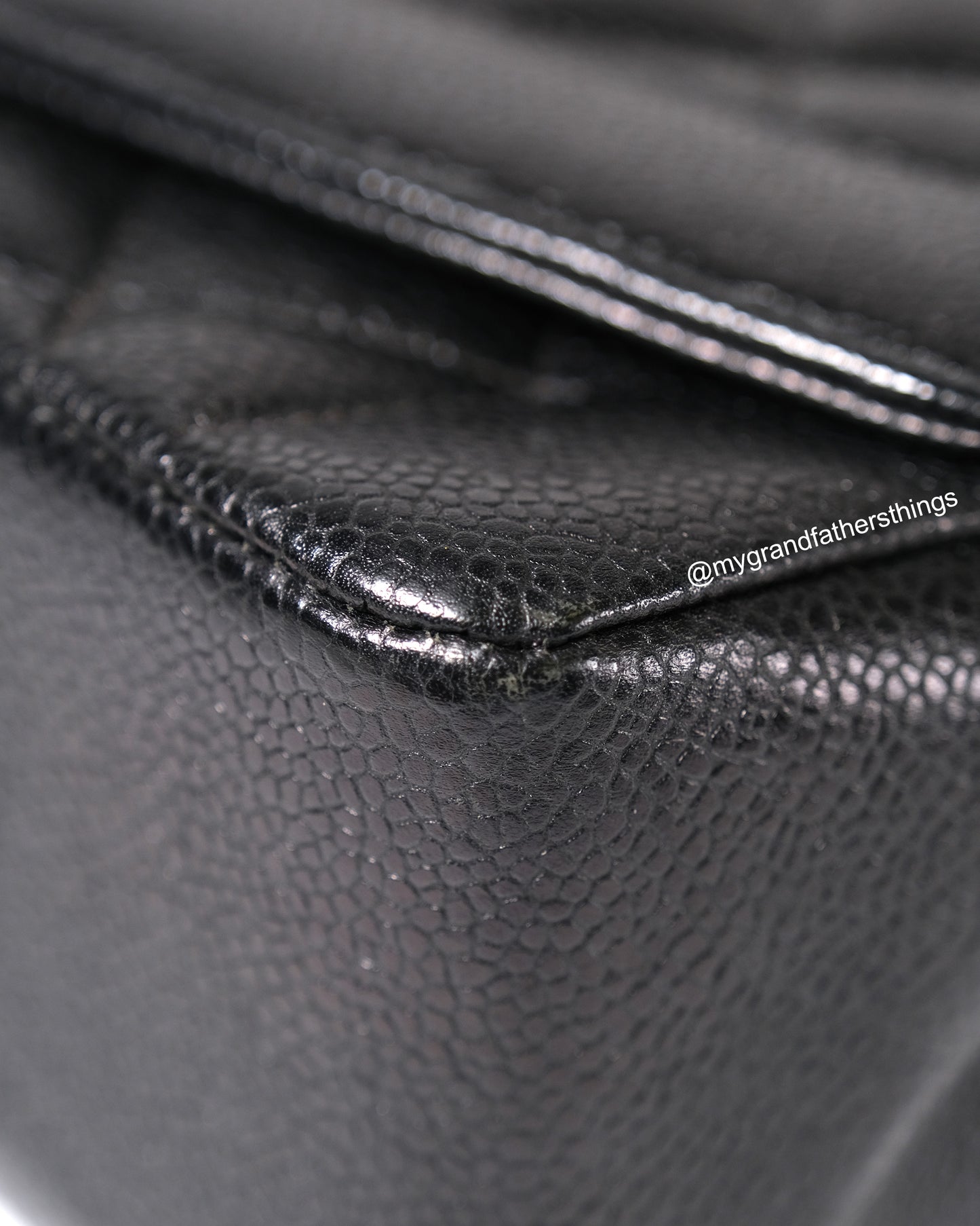 Wright, 2 series small black caviar diana with seal